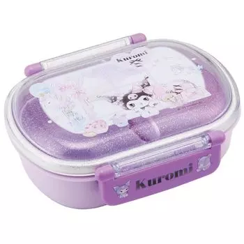 Skater Lunch 1 Dome For Made in Japan Children s Box, Tier, 360ml, Shape, Fluffy, Kuromi, Sanrio, Antibacterial, Children, QAF2BAAG-A