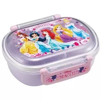 Skater Lunch 1 Fluffy Dome Disney Princess For Made in Japan Children s Box, Tier, 360ml, Shape, 24, Antibacterial, Children, QAF2BAAG-A