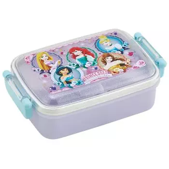 Skater Lunch 1 Fluffy Dome Disney Princess For Made in Japan Children s Box, Tier, 450ml, Shape, 24, Antibacterial, Children, RBF3ANAG-A