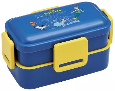 Skater Lunch Box 2 Tiers 600ml for Women Antibacterial Fluffy Dome Lid Made in Japan Disney Peter Pan PFLW4AG