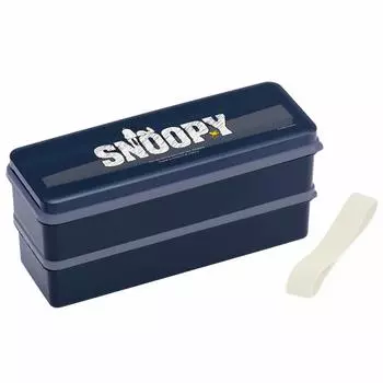 Skater Lunch Box 2 Tiers with Silicone Inner Lid 900ml Large Capacity Lunch Box Snoopy Logo Peanuts SSLW9