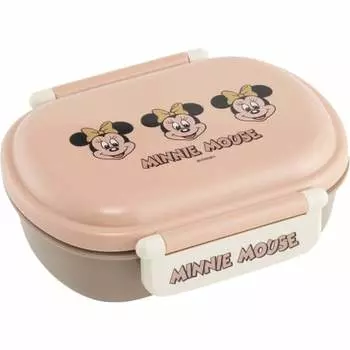 Skater Lunch Box Antibacterial Fluffy Lid Tight Lunch Box 360ml Children Boys Girls Character 1F-592188/Minnie Mouse Retro