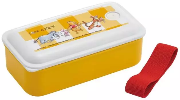 Skater Lunch Box Antibacterial Fluffy Packing Integrated 1 Tier 530ml Disney Winnie the Pooh Daisy Chain PAL5AG-A
