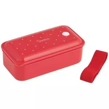 Skater Lunch Box, Antibacterial, Fluffy, Packing, Integrated, 1 Tier, 530ml, Casmin Red, PAL5AG-A