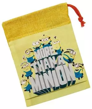 Skater Lunch Box Cup Bag 21 x 15cm with Gusset Minions Fever Made in Japan KB62-A