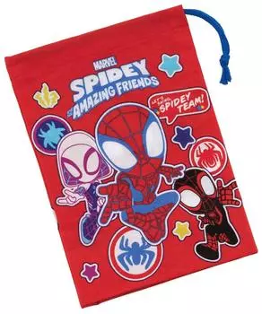 Skater Lunch Box Cup Bag 21 x 15cm with Gusset Marvel 22 Boys Made in Japan Spider-Man KB62-A