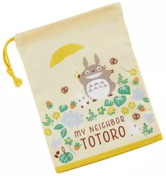 Skater Lunch Box Cup Bag 21 x 15cm with Gusset Totoro Sanpomichi Made in Japan KB62-A