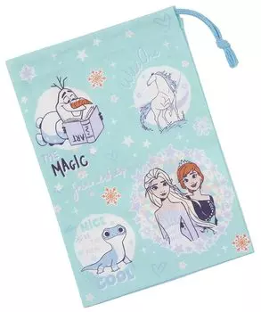 Skater Lunch Box Cup Bag 21 x 15cm with Gusset Disney Frozen 2 Girls Made in Japan KB62-A