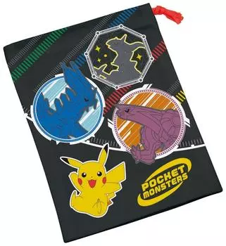 Skater Lunch Box Cup Bag 21x15cm with Gusset Pokemon 22 Boys Made in Japan KB62-A