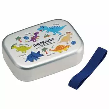 Skater Lunch Box Dinosaur Picture 370ml Aluminum Warm Storage Compatible for Children Made in Japan ALB5NV-A