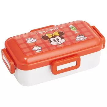 Skater Lunch Box Disney Minnie Mouse Cafe Retro 530ml Antibacterial Soft Serving Dome Lid For Women Made in Japan PFLB6AG-A