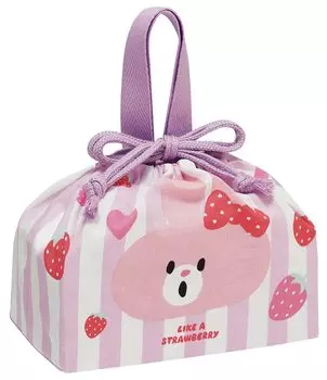 Skater Lunch Box Drawstring Bag Flappy Bunny Made in Japan Children s KB7-A