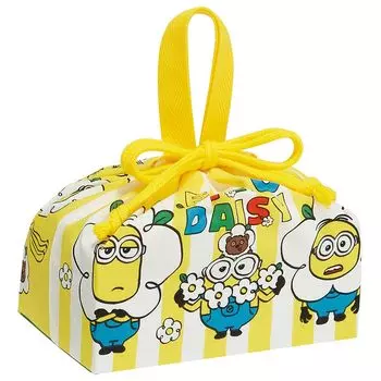 Skater Lunch Box Drawstring Bag with Gusset Kids Made in Japan Minion 24 Boys Girls KB7 Children s