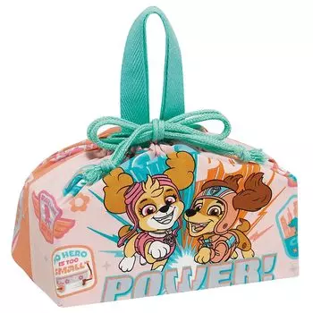 Skater Lunch Box Drawstring Bag with Gusset Kids Made in Japan Paw Patrol GIRL PUP Girls KB7 Children s