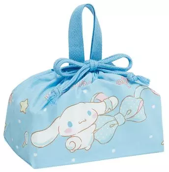 Skater Lunch Box Drawstring Bag with Gusset Kids Made in Japan Sanrio Cinnamoroll Big Ribbon Girls KB7 Children s