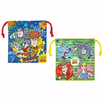 Skater Lunch Box Drawstring with Gusset Set of 2 Disney Toy Story 22 Boys Made in Japan KB64WN-A