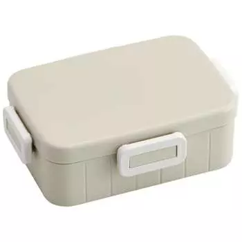 Skater Lunch Box, Dull Gray, 650ml, 4-Point Lock, For Women, Made in Japan YZFL7AG-A