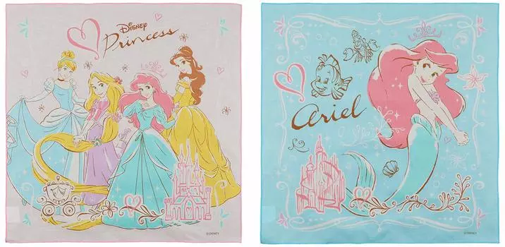 Skater Lunch Box Lunch Cloth Set of 2 Disney Princess Girls Made in Japan KB4WN-A