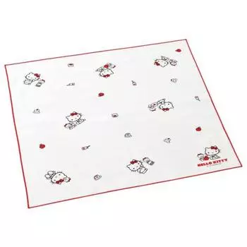 Skater Lunch Box Lunch Cross 43 x 43cm Kitty & Tiny Cham Sanrio Girl Made in Japan KB4-A