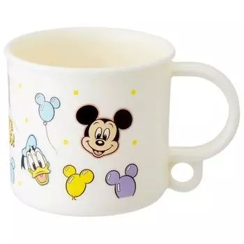 Skater Lunch Box Plastic Cup 200ml for Children Antibacterial Dishwasher Safe Made in Japan Disney Mickey & Friends Balloon KE5AAG