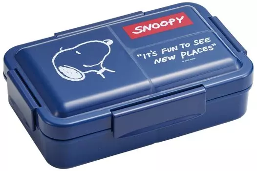 Skater Lunch Box Snoopy Navy 850ml Antibacterial Integrated Packing 4 Point Lock Fluffy Men s PALT9AG-A