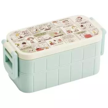 Skater Lunch Box Snoopy Peanuts Comic 600ml Antibacterial 2 Tiers for Women Made in Japan YZW3AG-A
