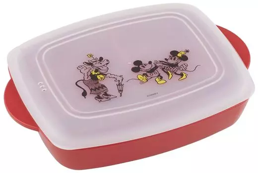 Skater Lunch Box to Eat at Home M 640ml Lunch Plate Disney Mickey Mouse Pre-made LHM1-A