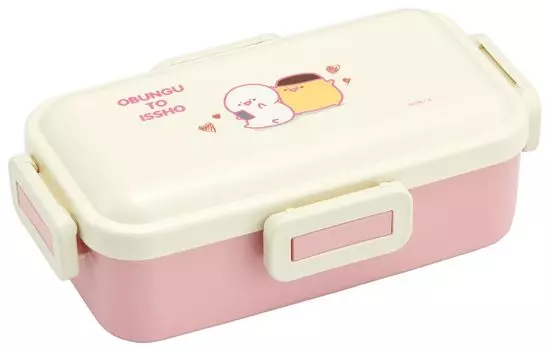 Skater Lunch Box with Stationery 530ml Antibacterial Fluffy Dome Lid for Women Made in Japan PFLB6AG-A