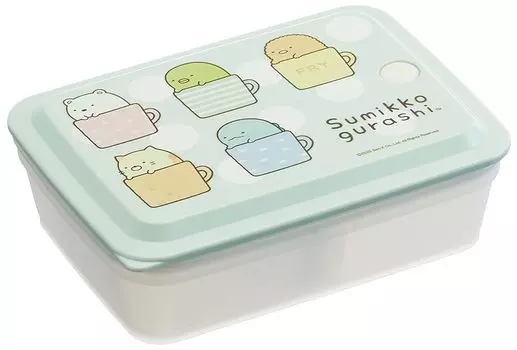 Skater Lunch Large Integrated Air 1 Sumikkogurashi Box, Antibacterial, Fluffy, 850ml, Capacity, Packing, Valve, Tier, PAS9AG-A