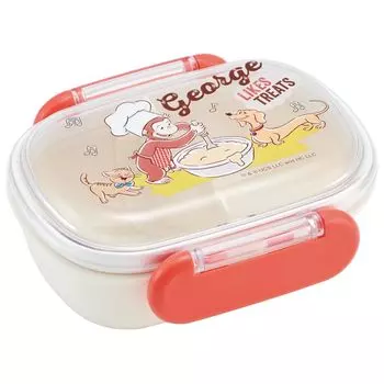 Skater Lunch Small 1 Fluffy Dome Kids Antibacterial Made in Curious George 23 QAF1AG Children s Box, Size, Tier, 270ml, Shape, Lunch, Treatment,