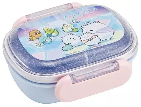 Skater Lunch Small 1 Fluffy Kids Antibacterial Made in Sumikko Shirokuma Girls QAF1AG Children s Box, Size, Tier, 270ml, Dome-shaped Lunch, Treatment,