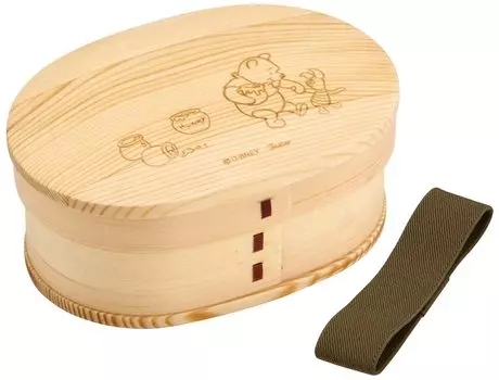 Skater Magewappa Bento Box 550ml with gasket Wappa with belt Winnie the Pooh leak-proof WLB6-A
