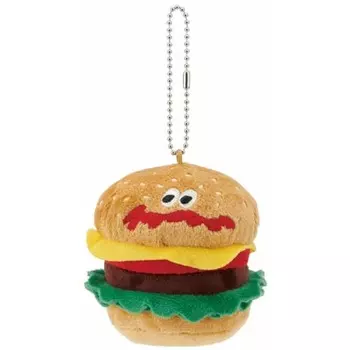 Skater Mascot Keychain with Ball Chain Burger Conks Burger BACH1