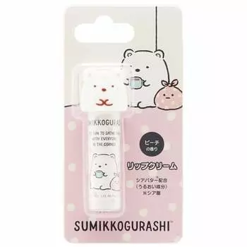Skater Mascot Lip Cream Sumikkogurashi Polar Bear Peach Scent CMCL1