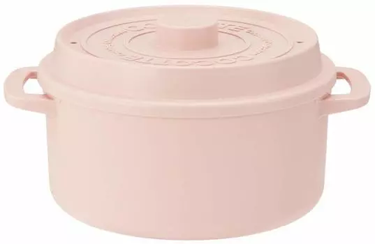 Skater Microwave Cooking Supplies Cocotte Style Microwave Pot Powder Color Cherry 18cm MWCP2 вишня