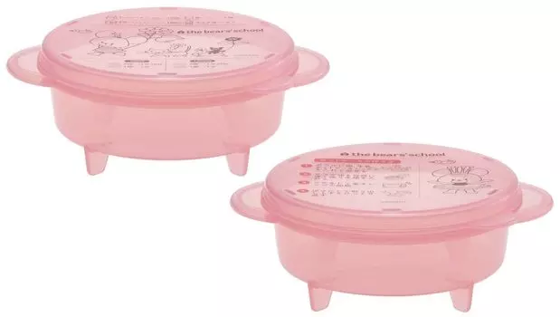 Skater Microwave Pancake Maker Set of 2 Bear School Made in Japan HCM1-A