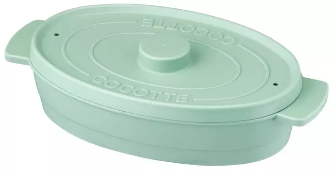 Skater Микроволновая печь Кухонные принадлежности Easy Omelet Maker Cocotte Style Home Cafe Green 370 мл Сделано в Японии ROR1-A