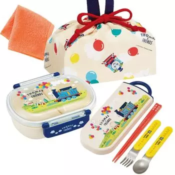 Skater Mini Towel Thomas Friends Antibacterial Lunch Box with Core 360ml Trio Drawstring Set &