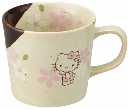 Skater Mino Ware Mug Hello Kitty Sakura Sanrio 9x8cm CHMM1-A