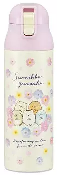 Skater Mug Bottle 490ml Stainless Steel Water Bottle Sumikko Gurashi Flower Thermal/Cold SDPC5-A