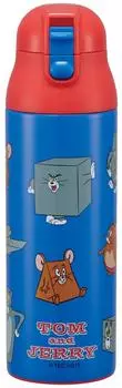 Skater Mug Bottle 500ml Thermal Insulated Stainless Steel Water Bottle Tom Jerry & SDPC5-A