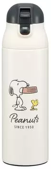 Skater Mug Bottle 500ml Thermal Insulated Stainless Steel Water Bottle Snoopy Badge SDPC5-A