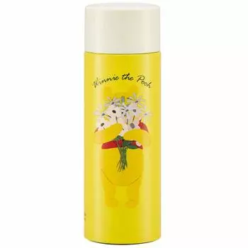 Skater Mug Bottle Mini Stainless Steel Bottle Water Bottle Mobile Mug Winnie the Pooh Blooms Disney 120ml SMBC1B