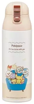 Skater Mug Bottle Pokemon Pokepiece 500ml Thermal Insulation Stainless Steel Water Bottle SDPC5-A