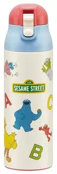 Skater Mug Bottle Sesame Street 500ml Stainless Steel Water Bottle Thermal/Cold SDPC5-A