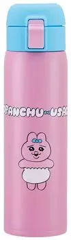 Skater Mug Panchu Stainless Steel Water Open Bottle, Rabbit, 480ml, Thermal/Cold, Bottle, One-Touch STOT5-A