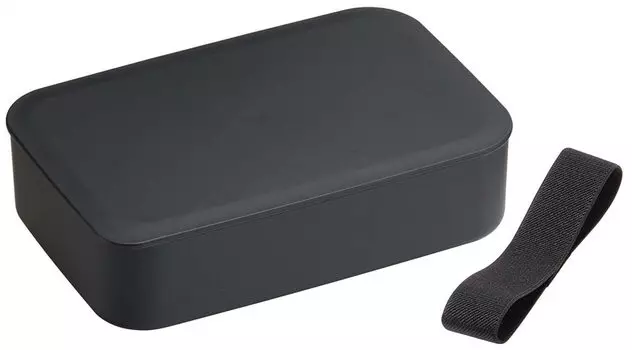 Skater Окрашенный одноуровневый бенто-бокс 750 мл с сердцевиной и поясом, большой размер, дымчато-черный, сделано в Японии, NLP8-A