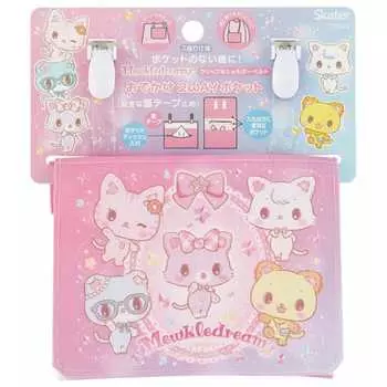 Skater Outing Pocket Pouch Pochette with Shoulder Belt 2WAY Mule Dreamy Friends Sanrio Height 11 x Width 14 x Depth 3cm ODKP2