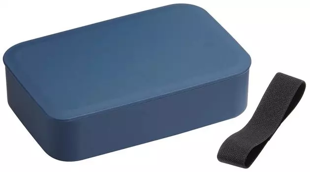Skater Painted 1 Tier Bento Box 750ml with Core and Belt Large Size Smoke Navy Made in Japan NLP8-A