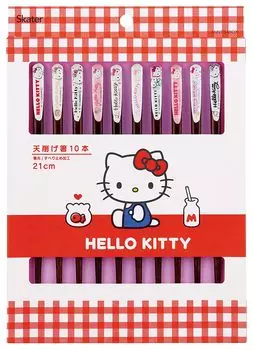 Skater Палочки для еды Tenkage палочки для еды 21 см в коробке подарочный подарок сувенир 5 шт набор из 10 Sanrio Hello Kitty ANNTS4BOX